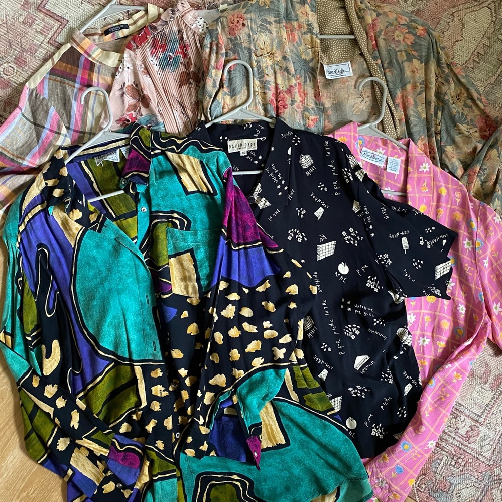 Vintage Retro Blouse Bundle | Size L/XL